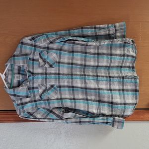 Women's Plaid Button Down, Size L